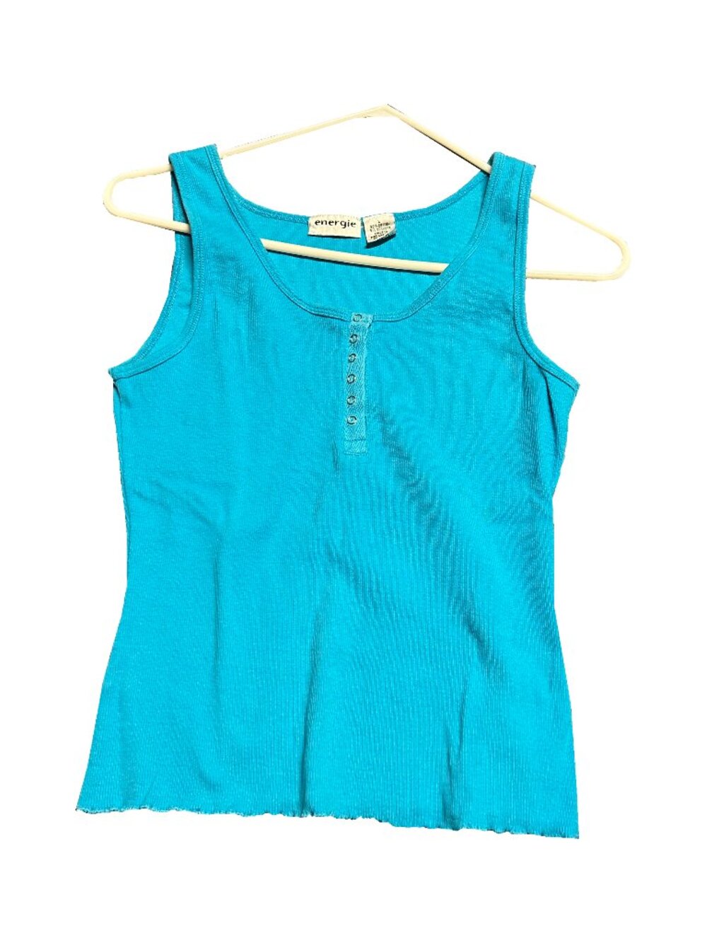 Women's (Juniors) Energie Turquoise Blue Tank Top